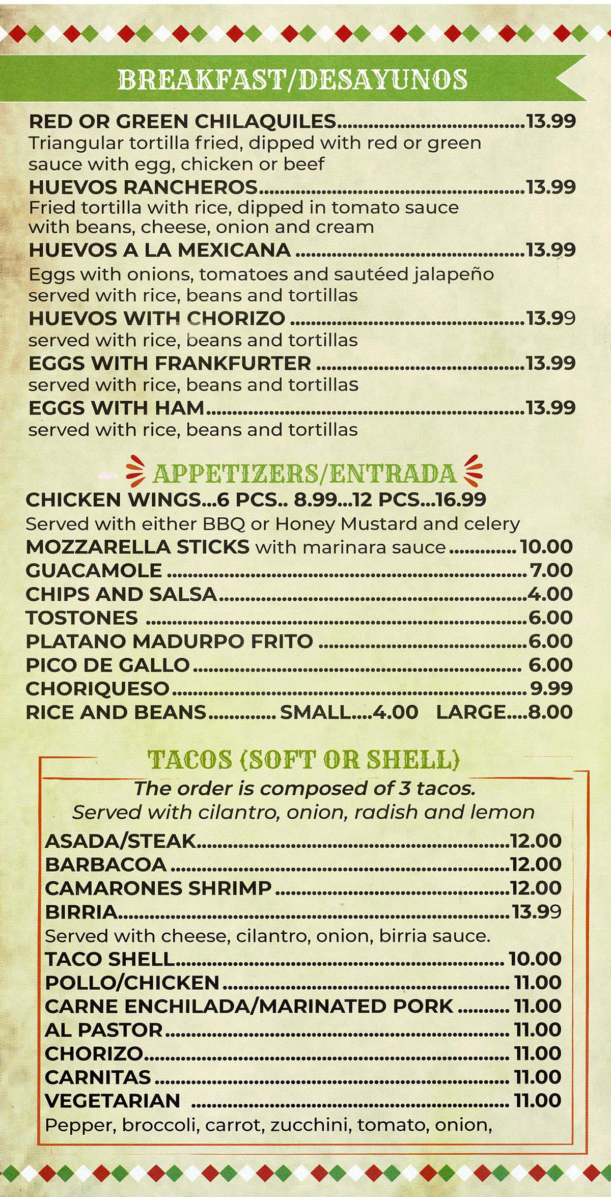 EL Ranchero Mexican Restaurant food photos